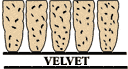 velvet carpet fibers